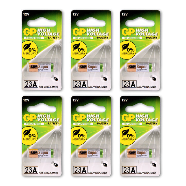 1 set van 6 stuks | 23A alkaline | Batterijen | alkaline batterijen |  12V 