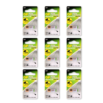 1 set van 9 stuks | 23A alkaline | Batterijen | alkaline batterijen |  12V 
