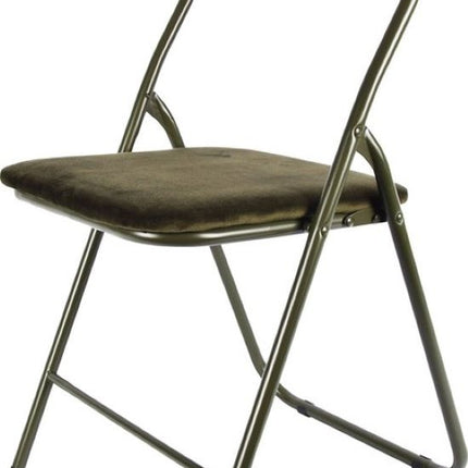 Klapstoel met zachte zitting - klapstoel - velvet - zithoogte van 43 cm - Groen