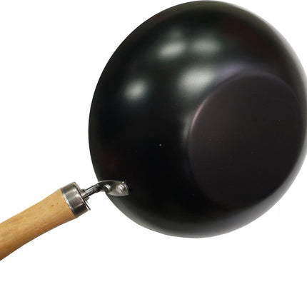Wokpan - houten handvat - non-stick - Ø 28 cm - Wok 28cm houten handvat