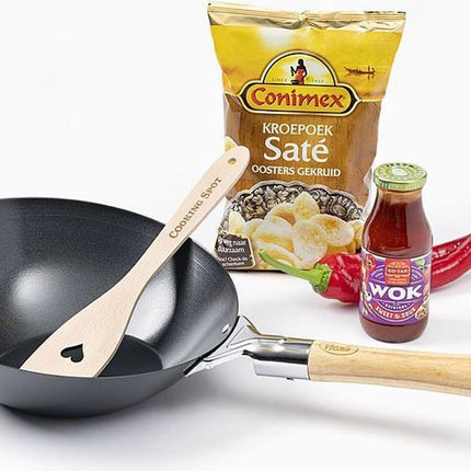 Wok around ø28cm zw plaatst 1,5mm