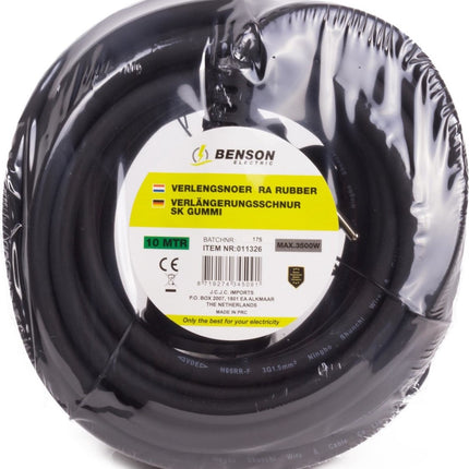  Verlengsnoer Rubber met Randaarde 10 meter