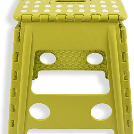 Keuken krukje opstapje opstapkruk - opstapkrukje - Badkamerkrukje - Kruk - Badkamerkruk - Krukje - Trappetje - Kleine trap - Design - Kunststof - Discountershop Kruk super handig - Krukje - Keukentrap - Keukentrapje Opvouwbaar Groen 39 cm tot 150 kg