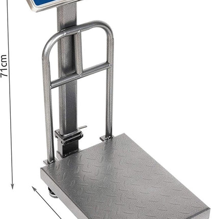 Discountershop® Digitale Platformweegschaal - 71 x 49 x 30 cm - Plateau Weegschaal - Tot 150 kg