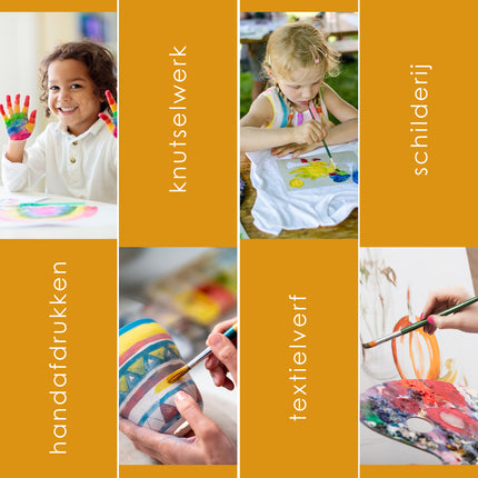 Waterbasis 5x Plakkaatverf Set | Ondoorzichtige Groen | Hoogte 16 cm | Voor Volwassenen en Kinderen | 250 ml | Ideaal voor Knutselactiviteiten Posters en Schoolprojecten 