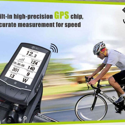 Fietscomputer Gps - Oplaadbaar - Zwart - Kunststof - 7.9Cm X 10.5Cm - 280G - 40 Uur Branduren 