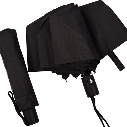 Automatische Stormparaplu - Opvouwbaar, Windbestendig & Automatisch - Ø 95 cm - 7 Panelen - Dubbele Laag - Zwart