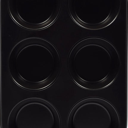 Muffinvorm 6 Muffins Large met anti-aanbaklaag | Bakvorm Muffin|