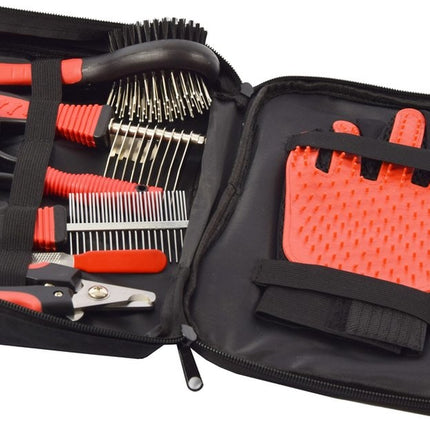 Honden Verzorging set verzorgingset 8-in 1 - Hondenborstel Langharig - Verzorgingsset voor Huisdieren-Hondenkam - Klittenkam