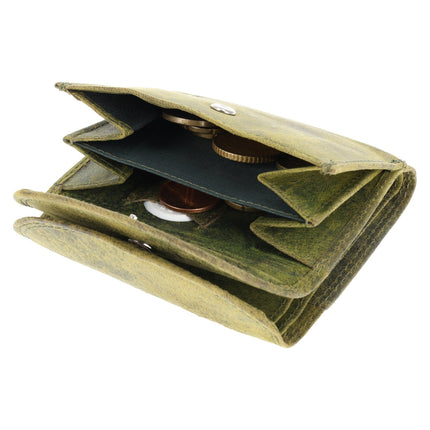 Kleine Portemonnee met RFID Bescherming | Leren Mini Portemonnee met Kaarthouder & Muntvak  10.5x8.5cm | Ideaal Kerstcadeau voor Alles