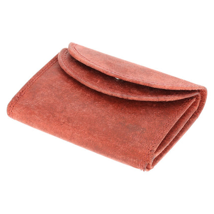 Kleine Portemonnee | RFID Bescherming | Leren Mini Portemonnee met Kaarthouder, Briefgeld & Muntvak | 10.5x8.5cm | Ideaal Rode Kerstcadeau voor Alles 