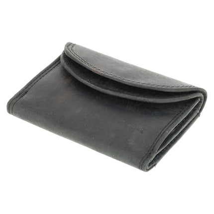  Kleine Portemonnee Zwart | Leren Mini Portemonnee met RFID Bescherming  | Kaarthouder, Briefgeld & Muntvak | 10.5x8.5cm | Ideaal Cadeau – Moederdag, Vaderdag! 