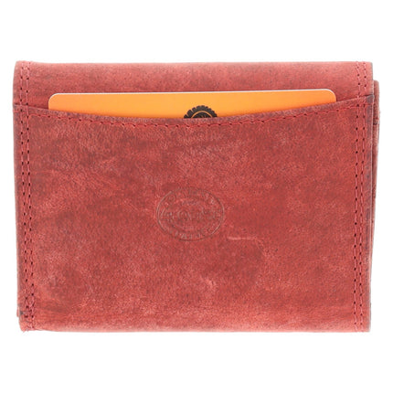 Kleine Portemonnee | RFID Bescherming | Leren Mini Portemonnee met Kaarthouder, Briefgeld & Muntvak | 10.5x8.5cm | Ideaal Rode Kerstcadeau voor Alles 