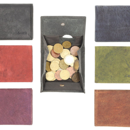 Stijlvolle Olive Leren Portemonnee met Rits - 4 east - Dames Geldbeurs - 1x muntvak binnen - 2vakken - 6x creditcards vakken