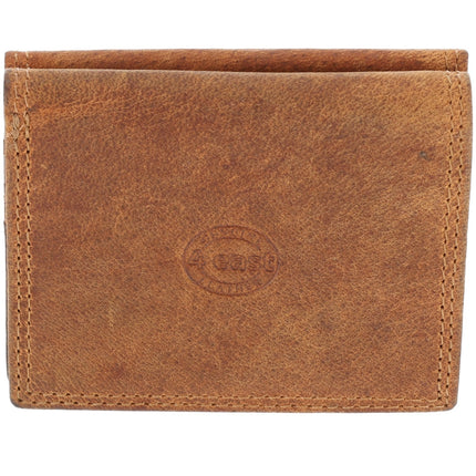 Leren Portemonnee Heren met RFID Bescherming | Compacte Heren Portemonnee met Muntvak, 9.5x7.5cm | Echt Leer, 3 Pasjesvakken, Ruime Briefgeldvakken | Ideaal Cadeau