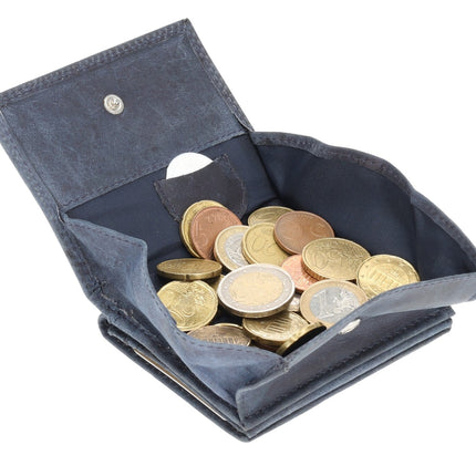 Marineblauwe Echt Lederen Crossbody- en Schoudertas met Creditcardhouder - 2 Vakken, 1 Muntenvakje, 6 Creditcardvakken voor optimale organisatie.