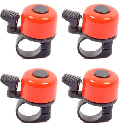 Fietsbel Mini 4 cm Rood – Stoere Fietsbel voor Racefiets, Kinderfiets & Stadsfiets – Universeel – Lichtgewicht – Beste Fietsbel Geluid