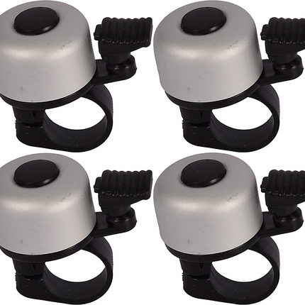 Fietsbel Aluminium Grijs – Ø55 mm – Universele Fietsbel voor Racefiets, Kinderfiets & Stadsfiets – Helder Geluid – Beste Fietsaccessoire