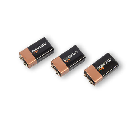 Langdurige 9V Alkaline Batterijen | Beschikbaar in AA, AAA, C, D, 4.5V en 9V | Zwart, Set van 3.