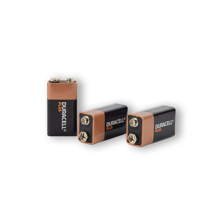 Langdurige 9V Alkaline Batterijen | Beschikbaar in AA, AAA, C, D, 4.5V en 9V | Zwart, Set van 3.