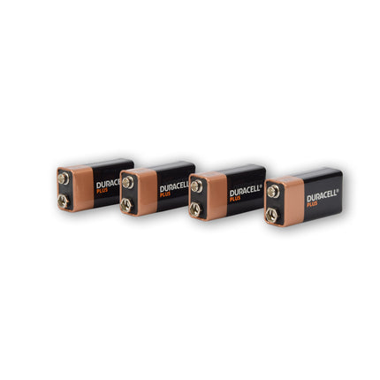 Set van 4 Zwarte Alkaline Batterijen | Verschillende Maten: AA, AAA, C, D, 4.5V, 9V | Langdurige Prestaties