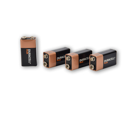 Set van 4 Zwarte Alkaline Batterijen | Verschillende Maten: AA, AAA, C, D, 4.5V, 9V | Langdurige Prestaties
