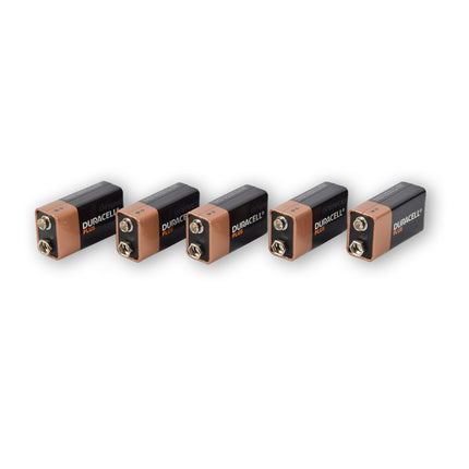 Verschillende Maten Krachtige Alkaline Batterijen | Beschikbaar in AA, AAA, C, D, 4.5V, en 9V | Extra Langdurige 9V | Zwart, Set van 5.