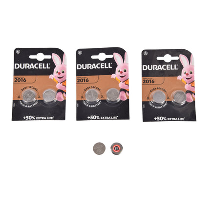 Knoopcellen Set - 8 Stuks Lithium-Metaal Batterijen - 3V Spanning - Zilverkleurig - Code: 2016