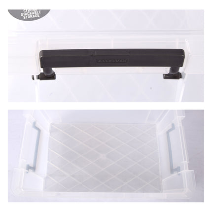 Efficiënte Stapelbare Plastic Opbergbox - 10L - 39.5cm x 25.5cm x 15cm - 4 Stuks