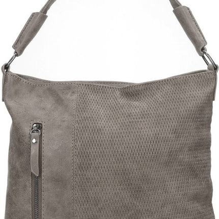 Bicky bernard -Schoudertas - Handtas Tizni - modern tas -Grijs-Mid-grey