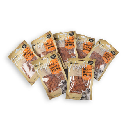 7x Smakelijke Kip Traktatie - Hoogwaardige Traktaties voor Katten - 85g Zak - Met 80% Kip - Zonder Suiker