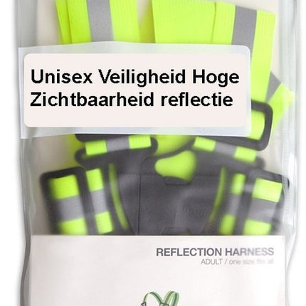 Unisex Veiligheid Hoge Zichtbaarheid reflectie - Unisex Veiligheid Hoge Zichtbaarheid reflectie vest Outdoor Running Fietsen Harnas Vest Reflecterende Riem Veiligheid Jas