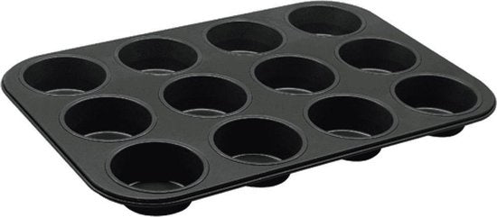 Muffinvormpjes 12 cups met Antiaanbaklaag 