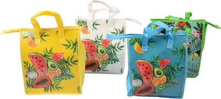 Fresh & Cold koeltas -  Lunchtas - Koeltas - Lunchbox - Leuke Vrolijke Picknicktas -  koel|tas| strand| Koelbox | dames 8 liter polyetheen Blauw