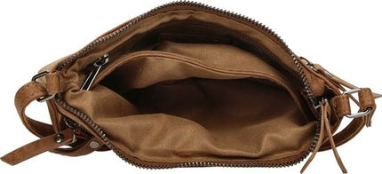 Bicky bernard BB66662 Schoudertas crossbody tas - Camel/Cognac