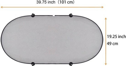 Zonwering Zonnescherm Auto UV Protectie 3 Stuks Autozonwering Voor Autoraam Zijruit -Zwart 
