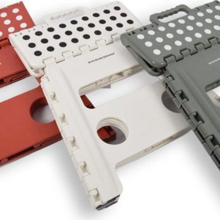 Opstapkrukje Max. belastbaar gewicht 100 KG Opstapkrukje - opstapje/trappetje rood met anti-slip -100 kg - oppervlak 29 x 22 cm