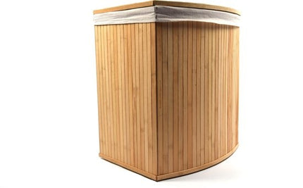 2-Delige Wasmanden met deksel | Wasmand Duurzaam | waszak katoen | Wasmand bamboe | 64L / 33L