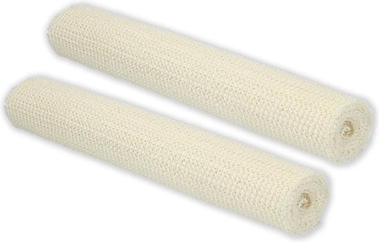 2x Non Slip Gripmat – Wit – 30x150cm | Niet Klevende Antislipmat Gaas Patroon voor Bureaus en Keukenlades