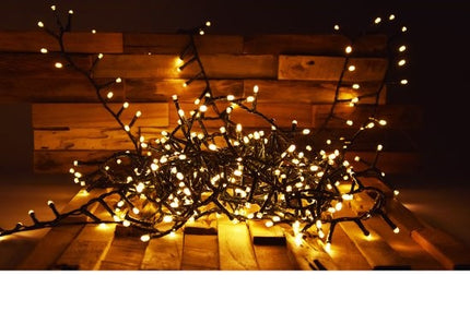 Kerstverlichting buiten - 25 meter 1250 LED - EXTRA Warm Wit - Lichtsnoer Nano Koperdraad - IP44 Stekker met timerfunctie - Kerstboomverlichting - geschikt voor binnen en buiten - kerstverlichting led