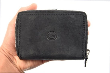 Portemonnee - portemonnee dames - portemonnee heren - portemonnee pasjes - Portemonnee creditcard - Portemonnee met creditcardhouder - creditcard portemonnee - Lederen portemonnee - Creditcardhouder - Zwart - RFID Protected Anti skim - 4E-401