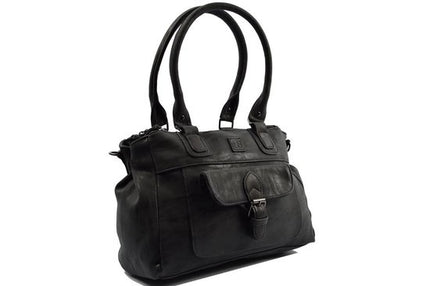 Schoudertas - Crossbodytas - tassen - tassen dames - tassen kopen - tassen hengsel - tassen Zwart - Dames tas - handtas - handtassen - handtas dames - handtassen dames - handtas Zwart Omhang Schoudertas Ritsvakjes Trendy