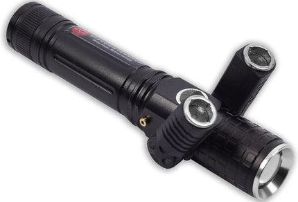 LED Zaklamp Oplaadbaar - Opbergkit - IPX-6 Water resistent - 1000 Lumen - Zwart - Militaire LED Zaklamp