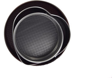Springvorm anti-aanbak 3 delig - Rond Ø 25 cm - Rond Ø 18 cm - Hart Ø 22 cm