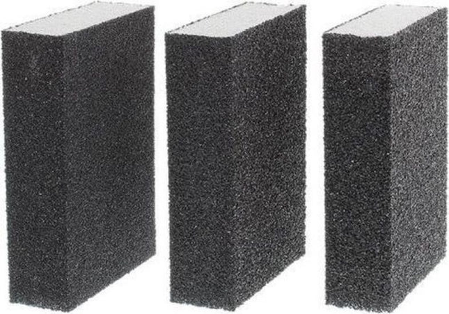 Schuursponzen | Schuurspons | Schuurblok | Fijn Middel en Grof Schuurmateriaal | 3 Stuks
