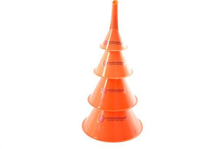 Trechter set - Trechter Olie-, Zuur en Brandstofbestendig (50mm75mm95mm115mm) 2 X 4-delige 