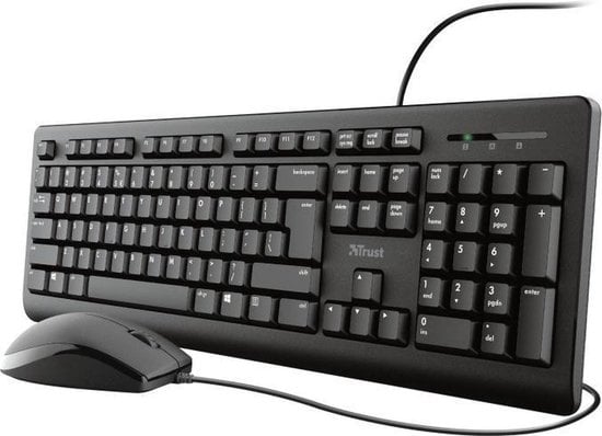 Toetsenbord en muis set Trust TKM-250 toetsenbord en muis set US -business model- Membraan toetsen - QWERTY