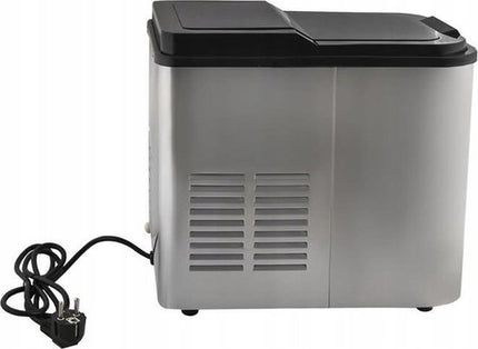 Discountershop® IJsblokjesmachine - 2 Liter - 6-8 Min. - 12kg/24u - IJsblokmaker met IJsschep - Zilver
