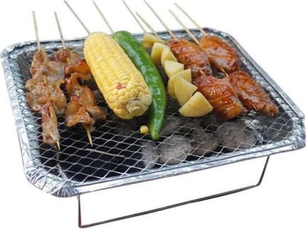 3 Stuks Barbecue - Instant - Wegwerp - Buiten barbecue - Tafel - Rooster - Balkon - Picknick - Barbecue accessoires - Grill - Barbecue kopen - Barbecuen - Barbecue saus -