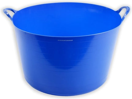 Stevige Flexibel Emmer Wasmand | Kuipen |39 liter Blauw |43x49x37 | Wasmachine |keramiekatelier |Mand | Opbergmanden | Grote manden | Ronde manden